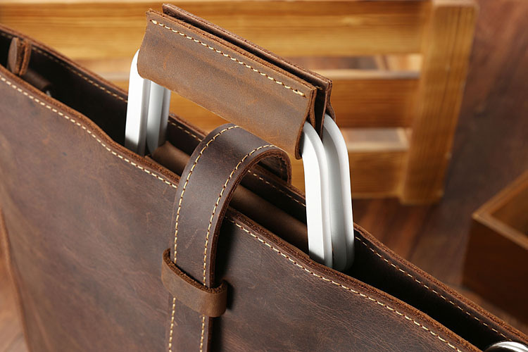 Handbag Top Layer Cowhide Shoulder Bag - Image 9
