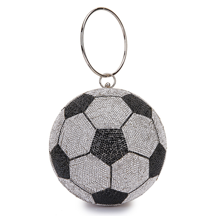 Ladies Rhinestone Ball Diagonal Bag - Image 5